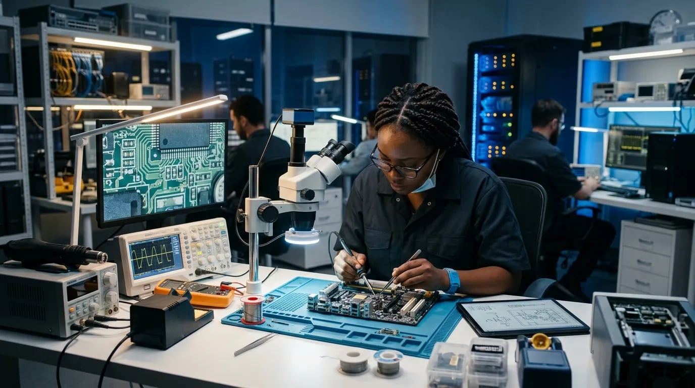 Technicien RyHaD Tic-Medic en intervention électronique et maintenance en laboratoire